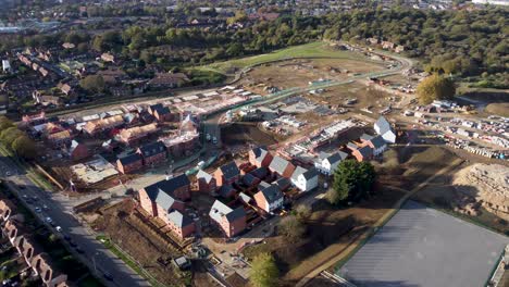 Royal-Parade-Housing-Development-Canterbury-Vollansicht-4k-Drohne-Dolly-Nach-Vorne