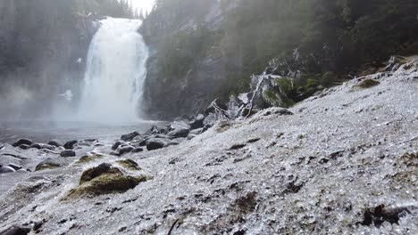 Freezing-Storfossen-waterfall-on-river-Homla-near-Hommelvik-in-Norway