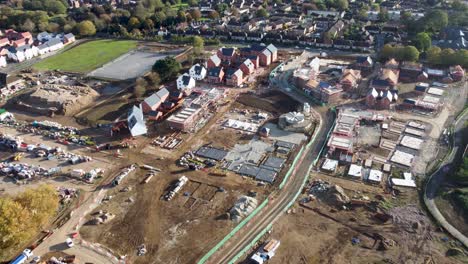 Royal-Parade-Housing-Development-Canterbury-New-Access-Road-Construction-4K-Drone-Dolly-Forwards