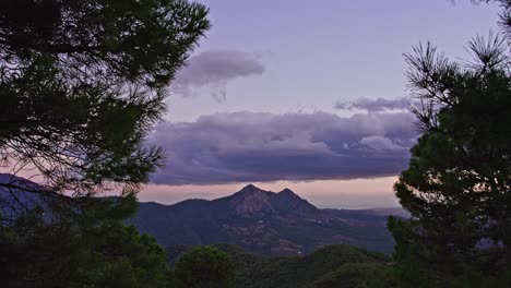 Zeitraffer-Am-Aussichtspunkt-Asalto-Del-Cura,-Andalusien,-Spanien