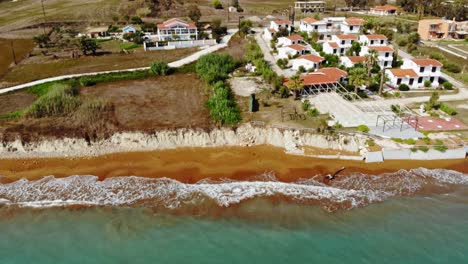 Scenic-view-of-Megas-Lakkos-Beach-of-Cephalonia-island,-Greece,-Europe