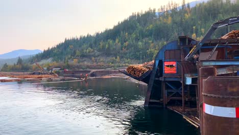 Log-hoist-moving-logs-out-of-the-water-for-further-processing-at-sawmill