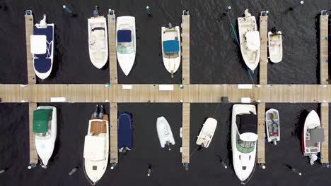 Charles-River-Boats,-Boston:-Pano,-Beautiful-Alignment-at-Charles-River-marina