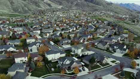 Ruhige-Nachbarschaft-Von-Cedar-Hills-City-In-Utah-County,-Vereinigte-Staaten