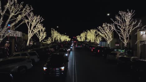 Weihnachtsbeleuchtung-In-Der-Innenstadt-Von-Fairhope,-Alabama