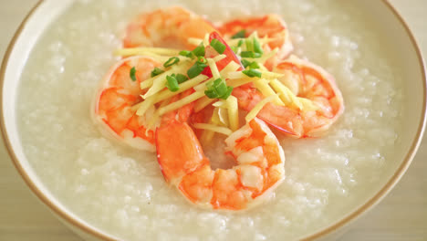 Congee-with-shrimps-and-fresh-ginger
