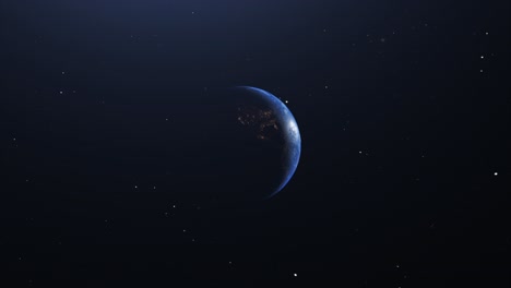 Erde-Dreht-Sich-Im-Sternenübersäten-Raum