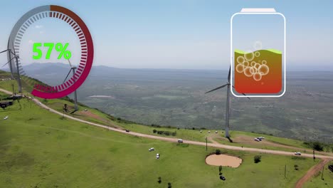 Aerial-view-of-powerful-Wind-turbine-farm-for-energy-production