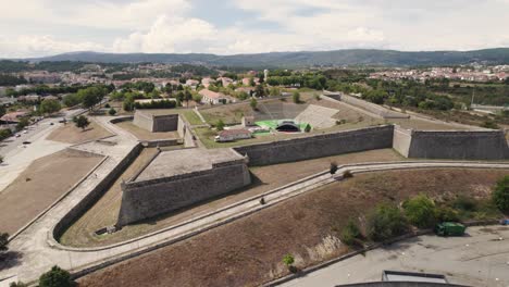 Forte-de-São-Neutel,-medieval-military-fort-in-Chaves,-Portugal
