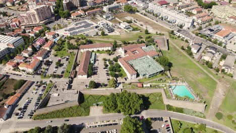 Aerial-top-down-view-Fort-of-Our-Lady-of-the-Rosary-or-São-Francisco-Fortress,-Chaves