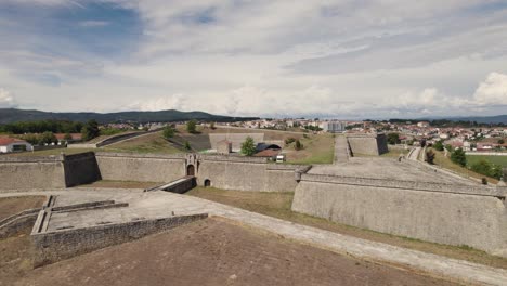 Walled-fort-of-São-Neutel,-Chaves,-Portugal