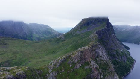 Iconic-Segla-Mountains-On-The-Island-Of-Senja-In-Norwegian-Fjord