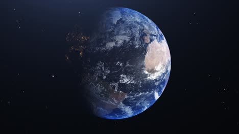 Rotierende-Erde-Im-Universum