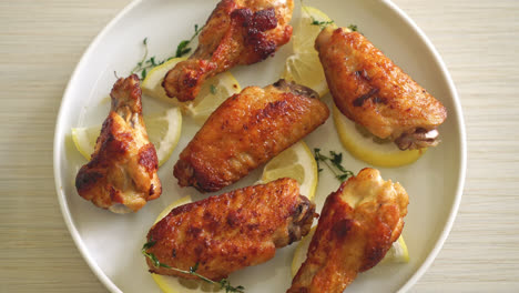 fried-lemon-pepper-chicken-wings-with-thyme