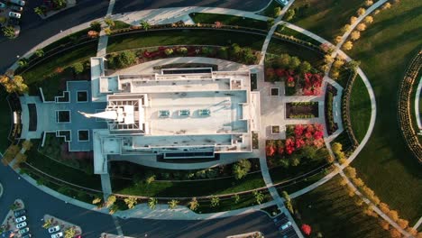 AWESOME-AERIAL-AND-TOP-VIEW-OF-SYMMETRICAL-LDS-MORMON-OQUIRRH-MOUNTAIN-TEMPLE-AND-SURROUNDINGS-AT-SOUTH-JORDAN-UTAH
