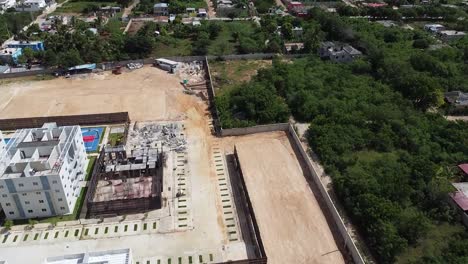 Romana,-Dominican-Republic---November-11,-2021---Residential-construction-area-from-drone-view