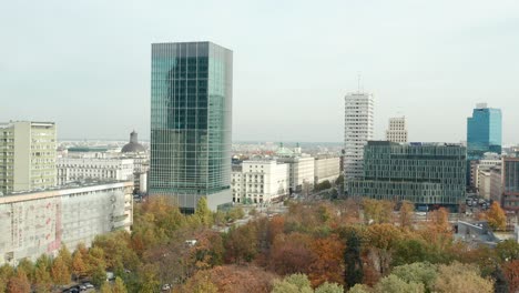 Skyscrapers-in-central-point-business-district-in-Warsar-Poland