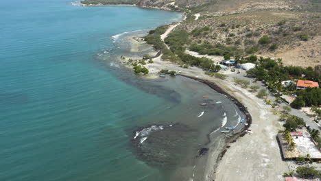 Antena---Hermosas-Playas-Y-Aguas-Turquesas,-Monte-Rio,-Republica-Dominicana