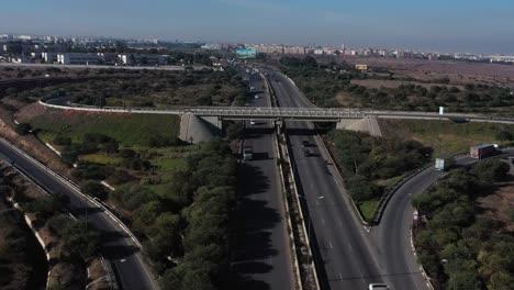 aerial-view-of-a-highway-in-Casablanca