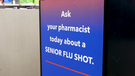 Influenza-Vaccine-Sign,-Ask-Your-Pharmasist-Today-About-a-Senior-Flu-Shot