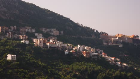 Panorama-Of-Mountainous-Landscape-In-Syr-El-Danniyeh,-Lebanon