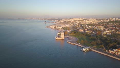 Draufsicht-Des-Flusses-&quot;tejo&quot;-In-Lissabon