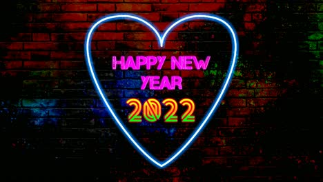 Leuchtreklame-Frohes-Neues-Jahr-2022-Text-Mit-Backsteinmauerhintergrund
