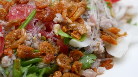 Close-Up-Footage-of-Yum-Woon-Sen-,-One-of-the-Favourite-Thai-Street-Food