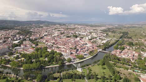 Panoramic-view-of-Chaves,-Portugal