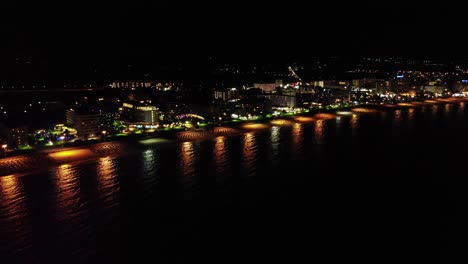 Nachtleben-Lichter-Der-Mallorca-Insel-Stadt-Spanien-Weit