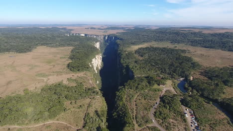 Wonderful-Canyon-in-aerial-scene,-south-of-Brazil
