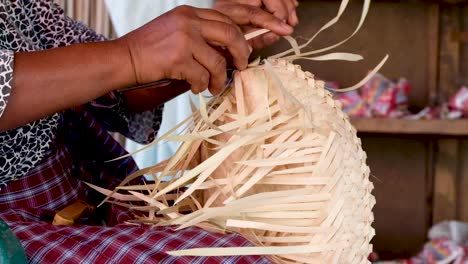 Closeup-Of-A-Timorese-Basket-Weaving-Weaver-in-Timor-Leste