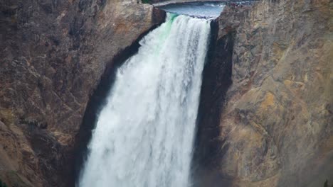 The-Grand-Canyon-of-Yellowstone-National-Park-closeup-of-the-top-of-the-lower-waterfall