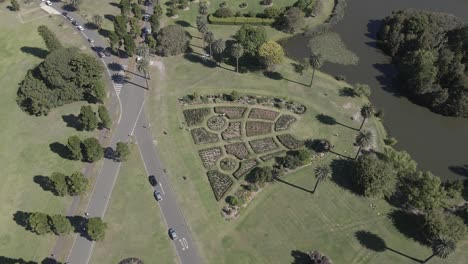 Popular-Parque-Centenario--jardines-De-Rosas--sydney,-Australia--antena