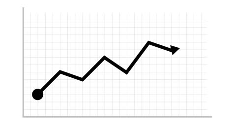Black-Line-Graph-with-Arrow-Showing-Gains-2D-Animation