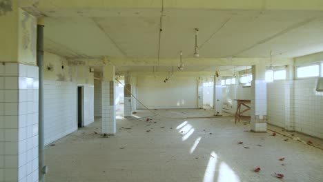 Abandoned-demolished-soviet-heritage-building-interior-ceiling-stairs-floor