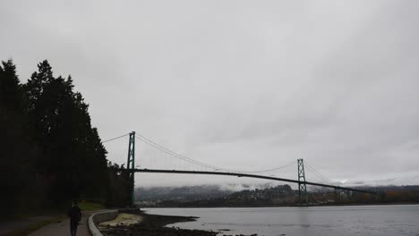 Vancouver---Stanley-Park,-Lions-Gate-Bridge-and-North-Shore