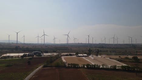 Wind-Farm,-Huai-Bong-Nakhon-Ratchasima,-Thailand