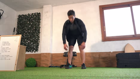 burpees-variant-with-trainer-on-artificial-grass