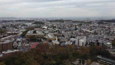 Vista-Aérea-Del-Horizonte-En-Yokohama
