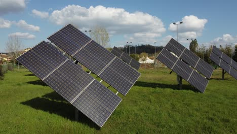 Paneles-Solares-De-Energía,-Concepto-Alternativo-De-Energía-Verde-Limpia