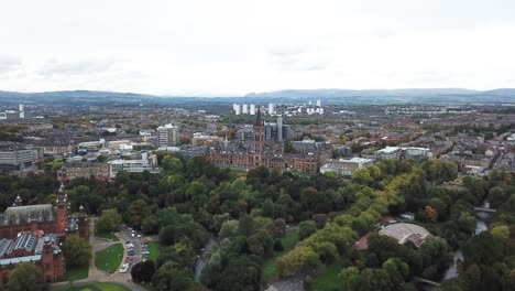 Glasgow-University-in-Scotland.-Aerial-forward