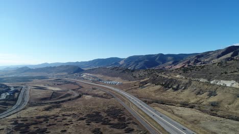 A-reverse-pan-taken-by-a-drone-over-C-470-Morrison-Colorado