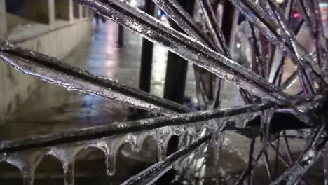 Bicycle-covered-in-ice-after-frozen-rain-phenomenon