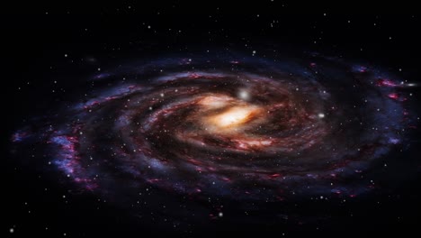 Eine-Galaxie,-Die-Im-Großen-Universum-Schwebt-Und-Sich-Bewegt