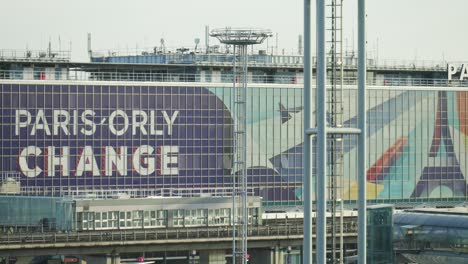 Panning-view-of-the-Paris-Orly-Change-airport-building-terminal