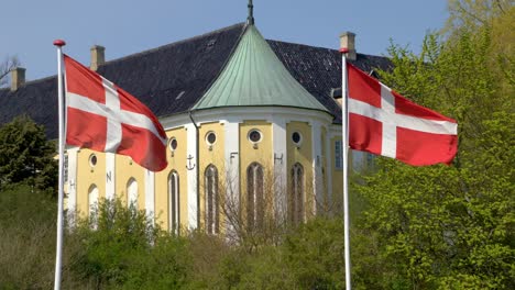 Gavnoe-Castle-in-Denmark,-Naestved,-home-of-Queen-Margrethe-I-of-Denmark