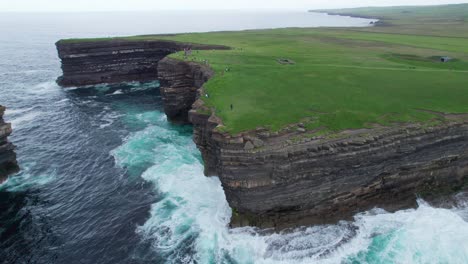 Aerial-view-of-Downpatrick-rock-and-cliffs-in-County-Mayo
