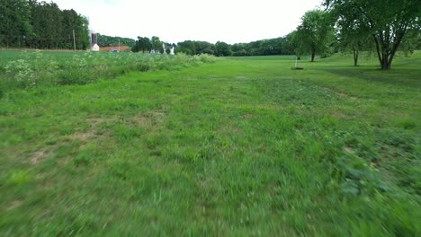 Aerial-Flight-Path,-Loch-Nummer-6-Bei-Ultimate-Frisbee,-Disc-Golfplatz