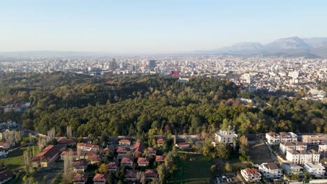 Flat-view-of-city-and-mountains-with-drone